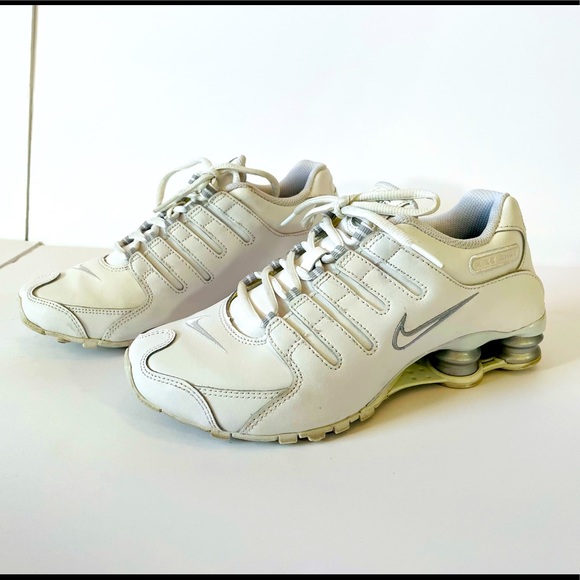 Nike | Shoes | Nike Shox Womens 65 Athletic Shoes White And Silver 23 |  Poshmark
